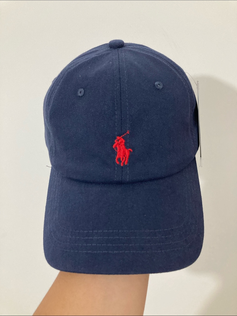 Polo by Ralph Lauren Navy Hat with Red Pony Logo